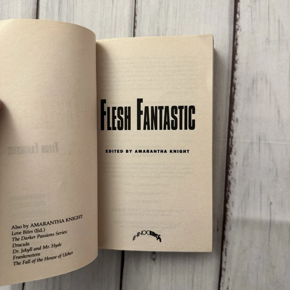 Flesh‎ Fantastic 1995 1st Masquerade Rhinoceros PB Amarantha Knight Erotica Smut
